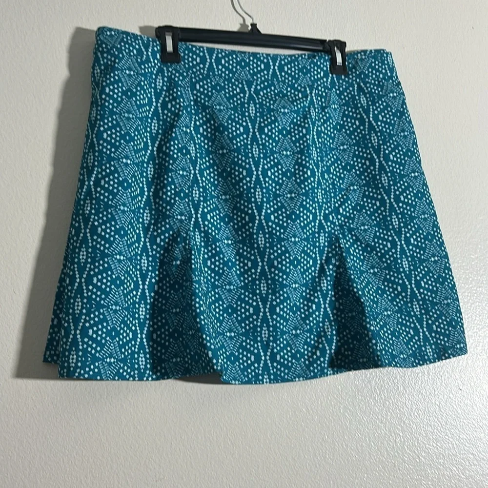Rip Skirt Hawaii Teal Patterned Women's Skirt